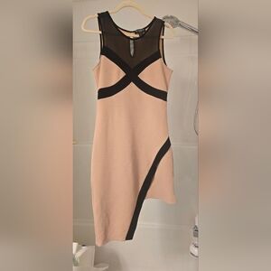 Elegant Black and Cream Women's Dress